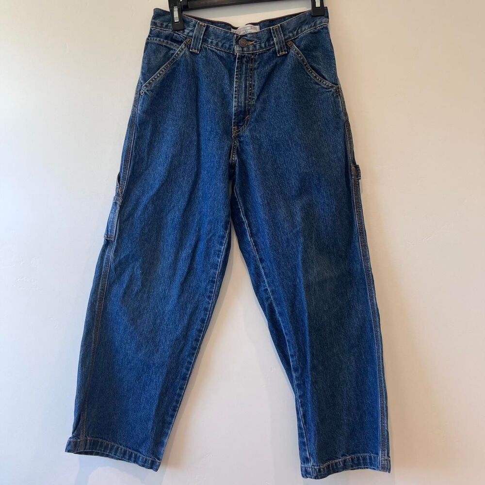 Levi-s Men's Blue and Navy Jeans